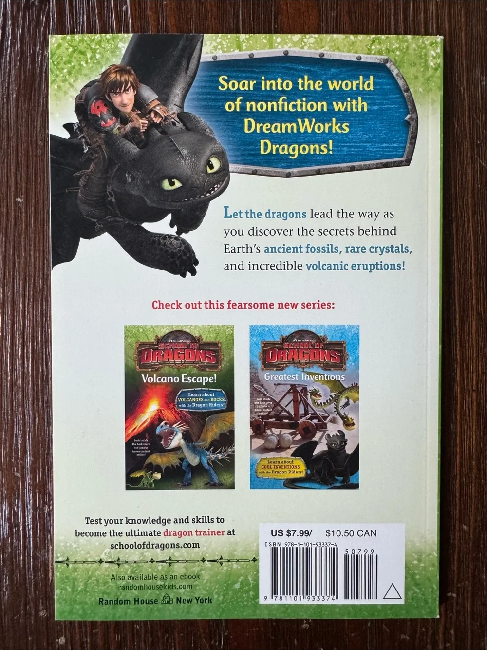 School of Dragons Volcano Escape non-fiction book How to Train Your Dragon